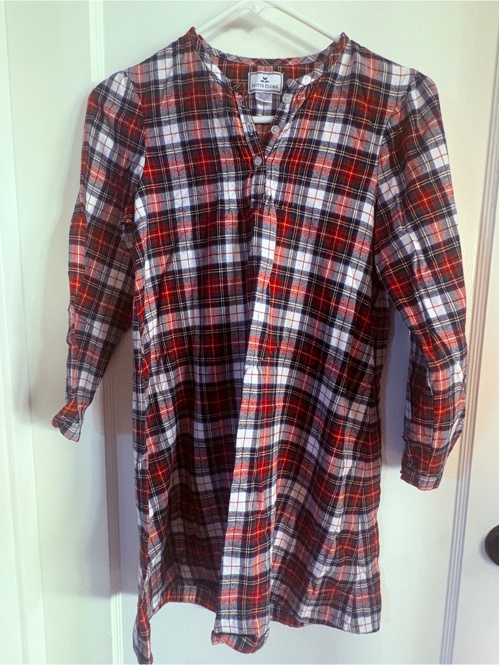Plum Pretty Sugar Girls' Red Plaid Nightgown